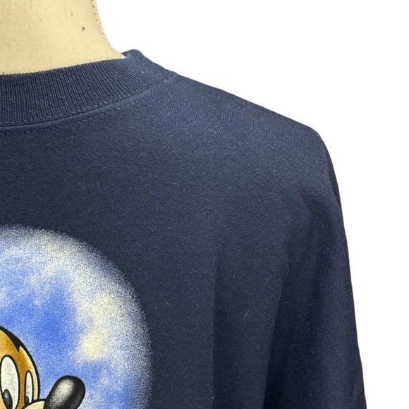 Disney Navy Blue Mickey Mouse Crewneck Sweater - Picture 2 of 7